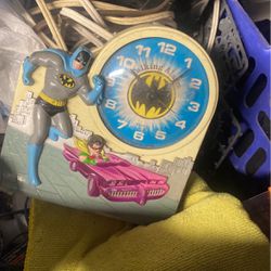 Retro Batman Talking Clock