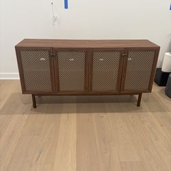 Media TV Stand w/ 4-Door Storage