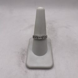 14kt Gold Engagement Style Band w/ Diamonds