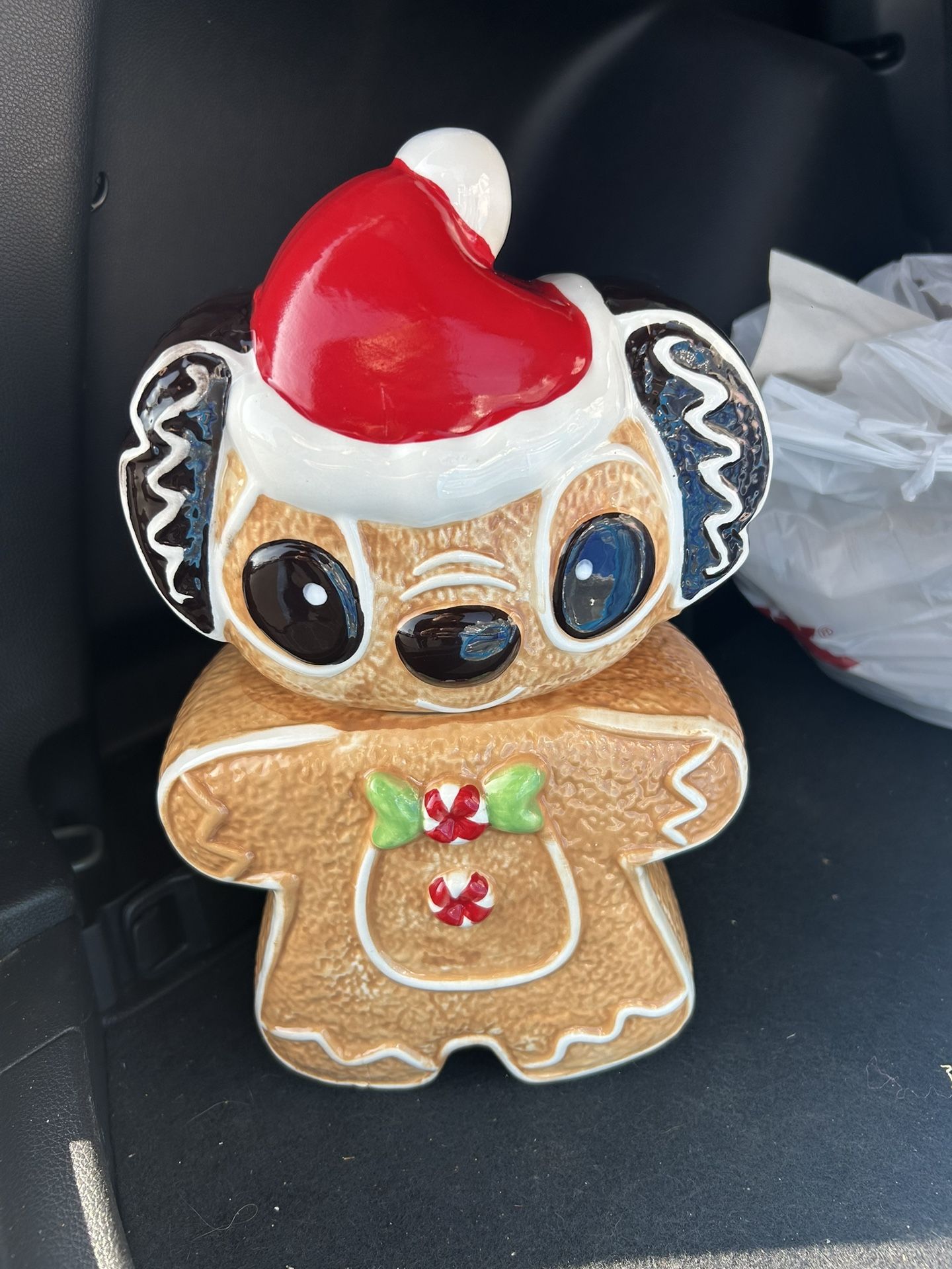 Stich Christmas Cookie Jar