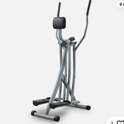 
Air Walker Lightweight Manual Elliptical, Low-Impact 30-Inch Stride Glider Machine, Free SunnyFit App w/ Bluetooth