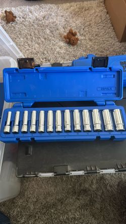 New Cornwell Tools CBP2LM 13 Piece Metric Chrome Deep Socket Set 3/8" Drive