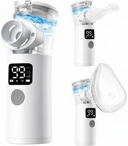 Portable Nebulizer for Adults and Kids, Rechargeable Nebulizer with 3 Modes & Self-Cleaning for Travel and Household Use