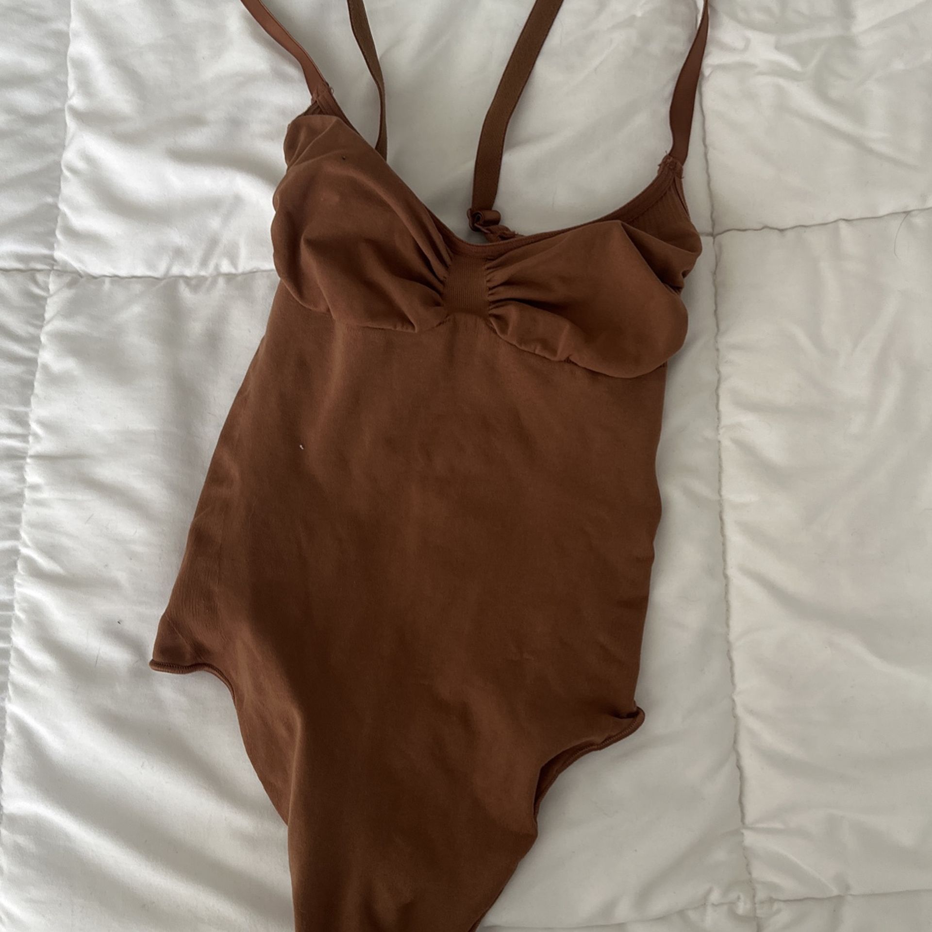 Skims Brown Shaping Body Suit (M)