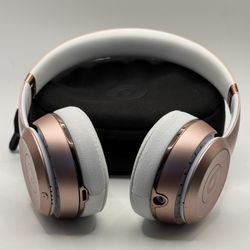 (Authentic) Rose Gold Beats Solo3 Bluetooth Wireless Headphones #2277