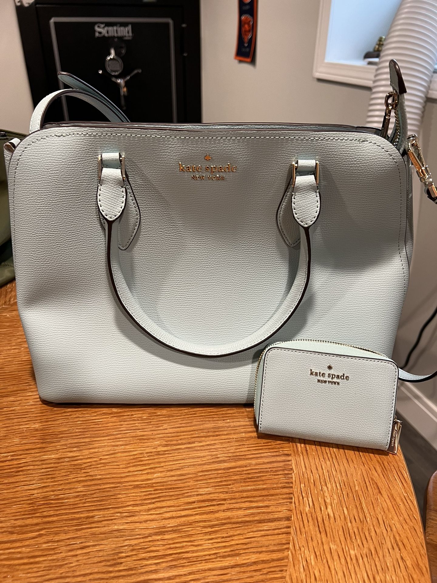 Kate Spade Tiffany Blue Purse And Wallet