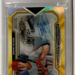 ​🏆 RAREST OF THE RARE: Shohei Ohtani 2019 Topps Five Star GOLD Autograph /5 - PSA 8 (Pop 1!) 🏆