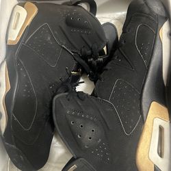 Air Jordan 5 black and gold