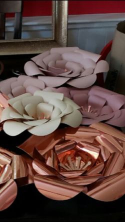 Large paper flowers