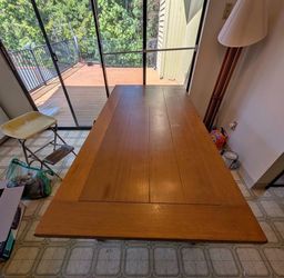Nice wood dining room table