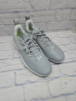 Under Armour Mens Yard Low MT Gray Baseball Metal Baseball Cleats Size 13 Bryce Harper