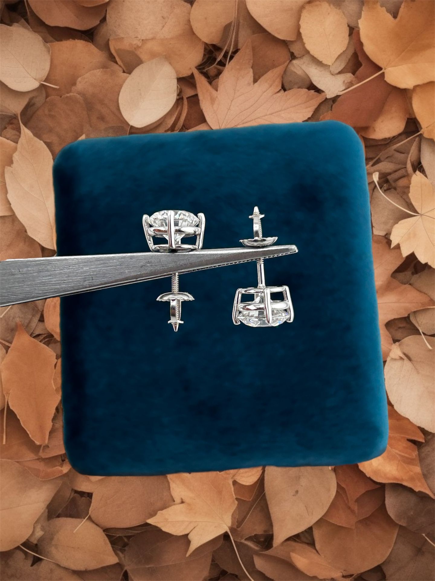 3.12 Ct Lab Grown Certified Screw Back Earring