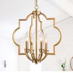 15.6" Brushed Gold Dining Room Light