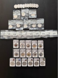 One ounce silver 16 MS70 included