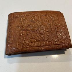 Vintage Hand Crafted Leather Mens Wallet 