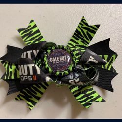 Call Of Duty Black Ops Hair Bow