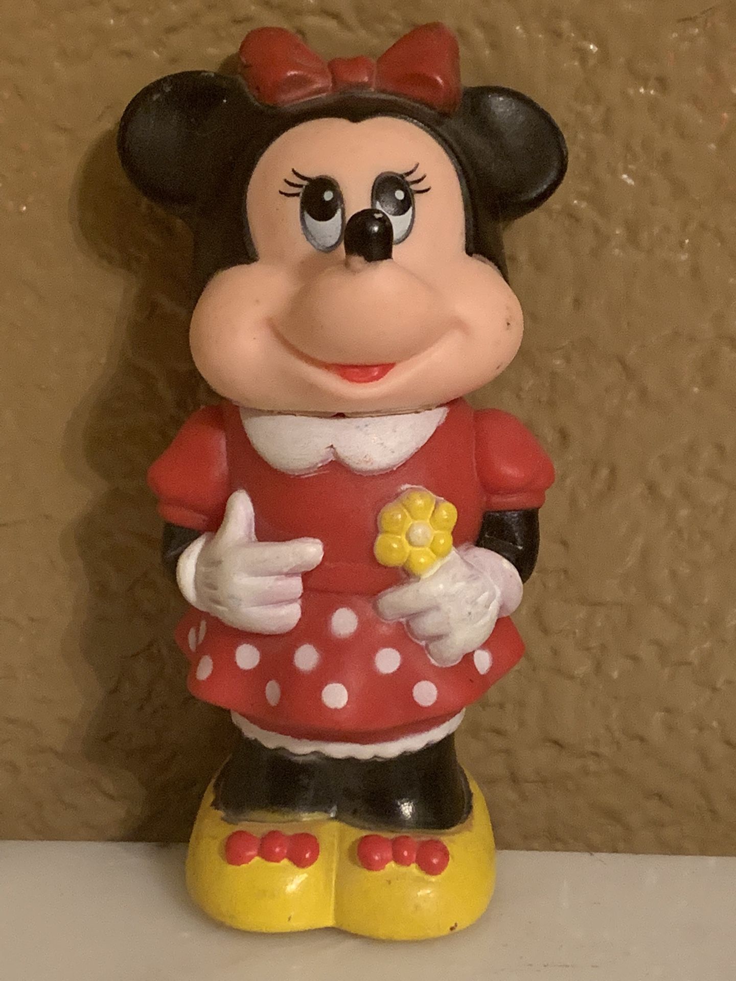 Tootsie Toy Minnie Mouse Bubble Bottle w/ Wand 1986