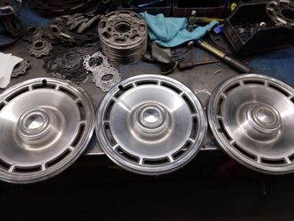 3 Chevy Hub Caps