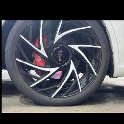 24"Lexani Mugello Rims & Nitto Tires.