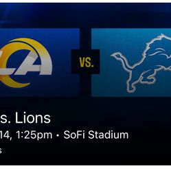 Rams vs Lions  Tickets