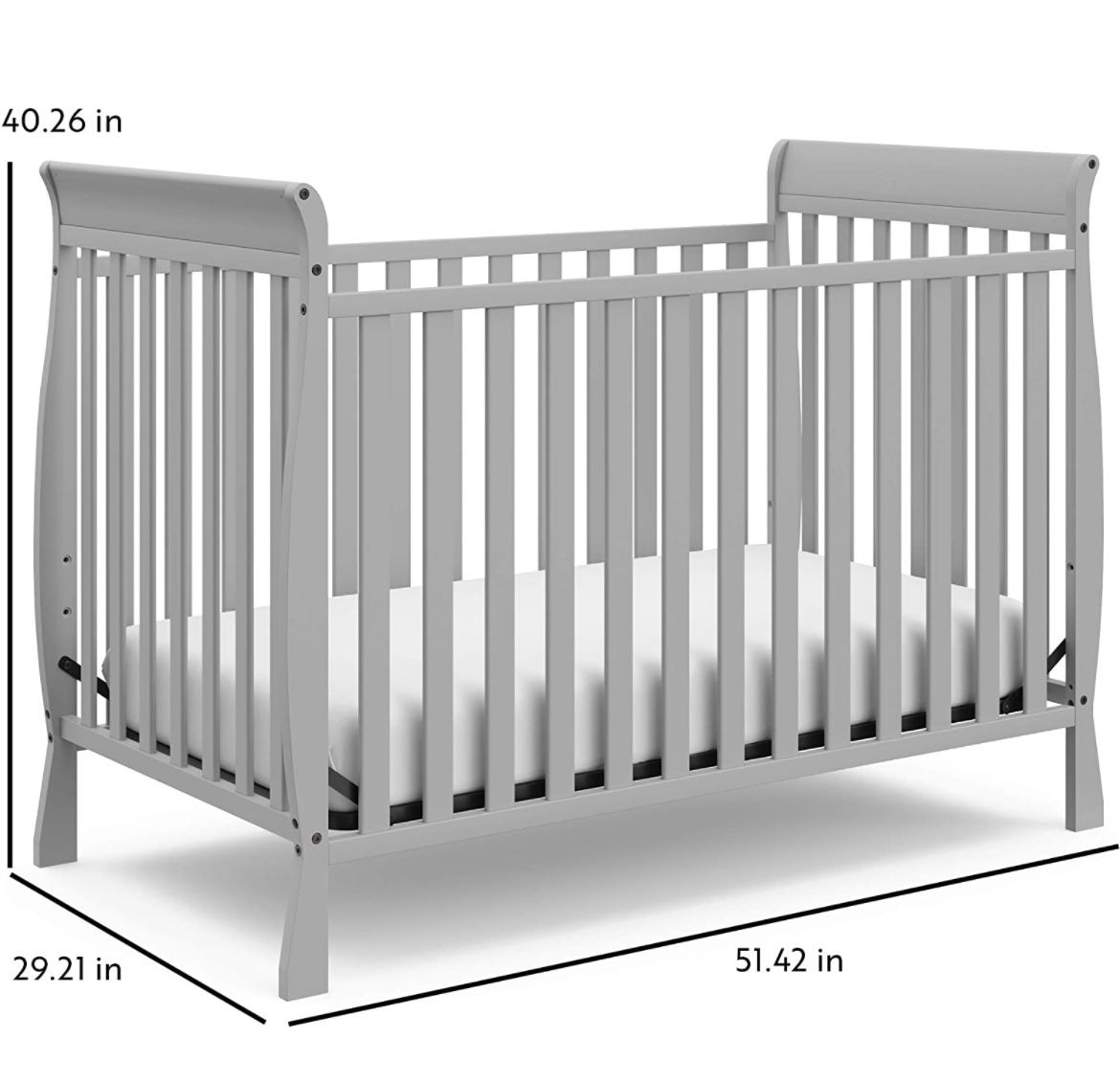 Gray Full Size Crib (NEW IN BOX) 