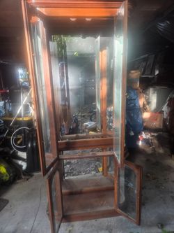 Vintage curio cabinet