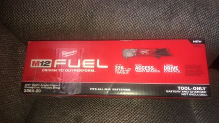 Milwaukee M12 FUEL 12-Volt Lithium-Ion Brushless Cordless 3/8 in. Right Angle Impact Wrench (Tool-Only)