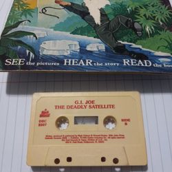 Vintage Collectible G.I. Joe Book Cassette Tape Set Hasbro