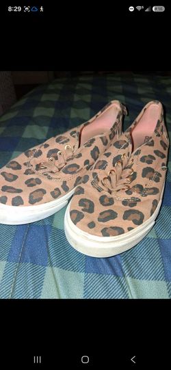 Leopard Print Canvas Sneakers