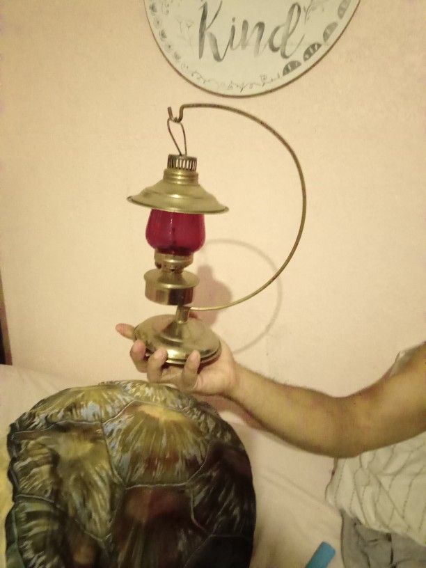 Antique Nautical Oil Lamp