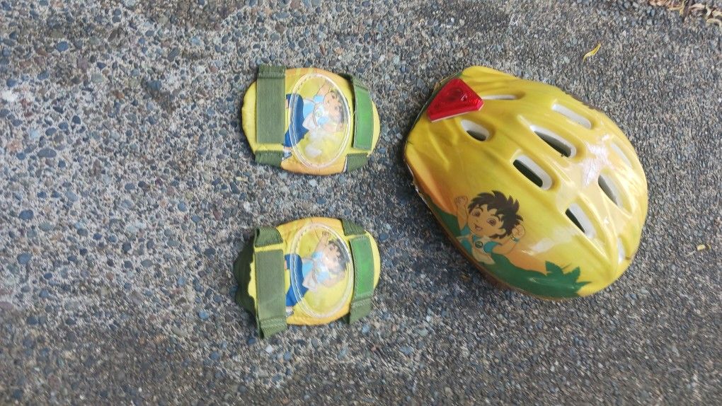 Diego Kids Bike Helmet And Protection Pads
