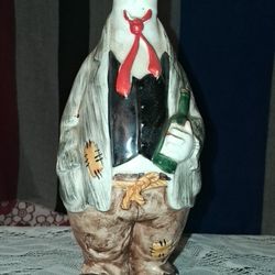 Vintage Hobo Decanter/music Box