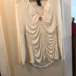Grace Element Blouse , Ivory Color Size XL