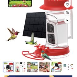 Humming Bird Feeder With Camera 