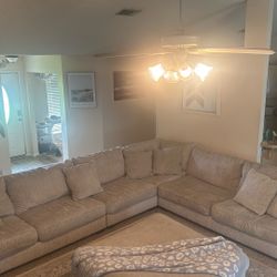 Ashley Rawcliffe  4 Piece Sectional With Ottoman  Local Pickup 