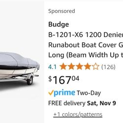 Budge B 1201-X6 1200 Boat Cover