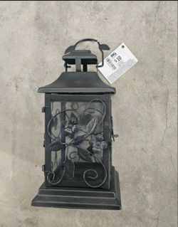 Metal leaf lantern