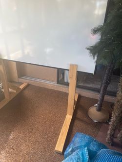 Large Whiteboard with Wood Easel Stand