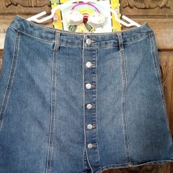 Denim jean Vintage Short Skirt Women's 7