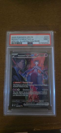 PSA 9 Rocket's Mewtwo ex Special Illustration Rare #231