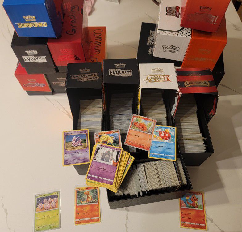BULK POKEMON CARDS LOT -- OVER 9000x Cards - Commons &UC Only - No Energies