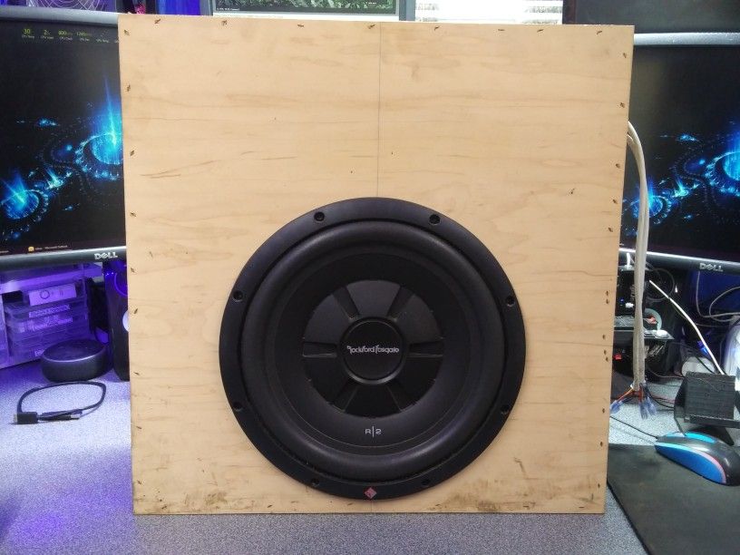 Subwoofer With Custom Enclosure For Placing Behind Truck Seat