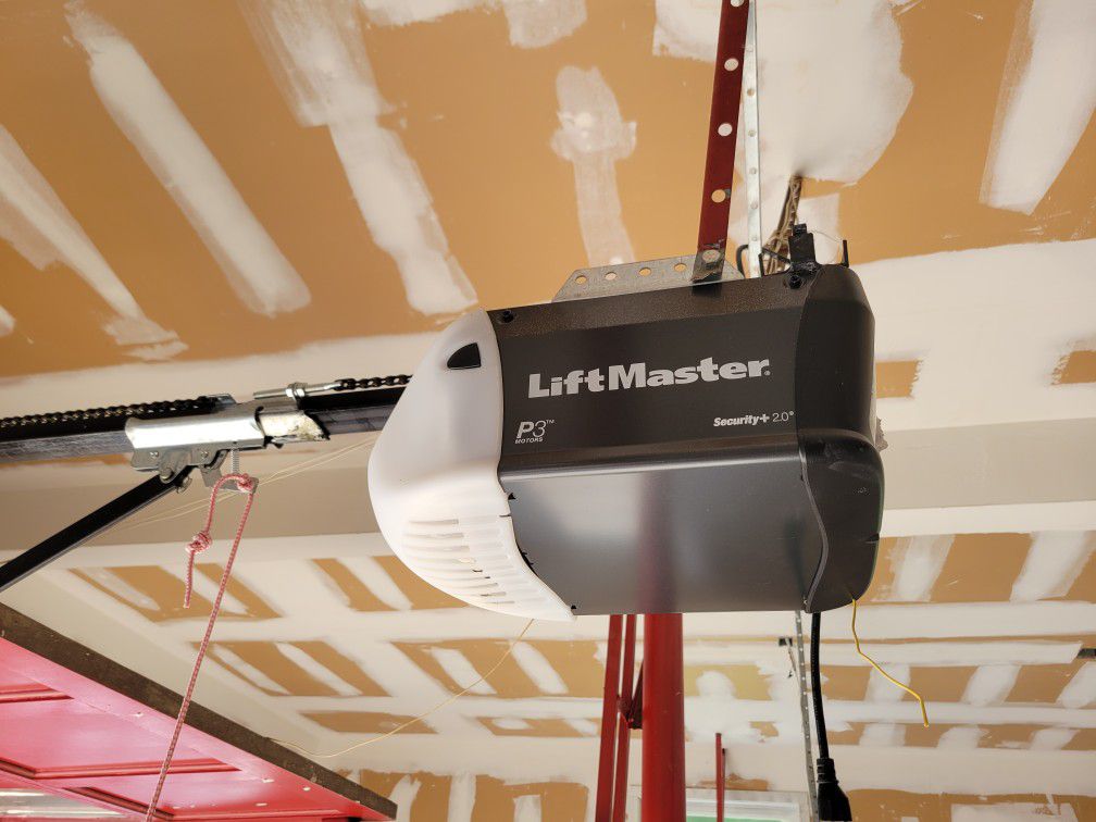 1 Liftmaster Fully Working Garage Door Opener With Complete Hardware, Wall Opener Switch And Remotes For Overhead Door