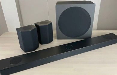 LG Sound Bar with Surround Speakers S95QR - 9.1.5 Channel, Home Theater Audio with Dolby Atmos