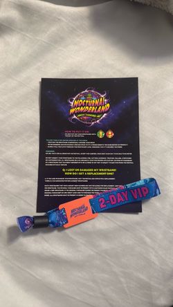 Nocturnal wonderland VIP ticket
