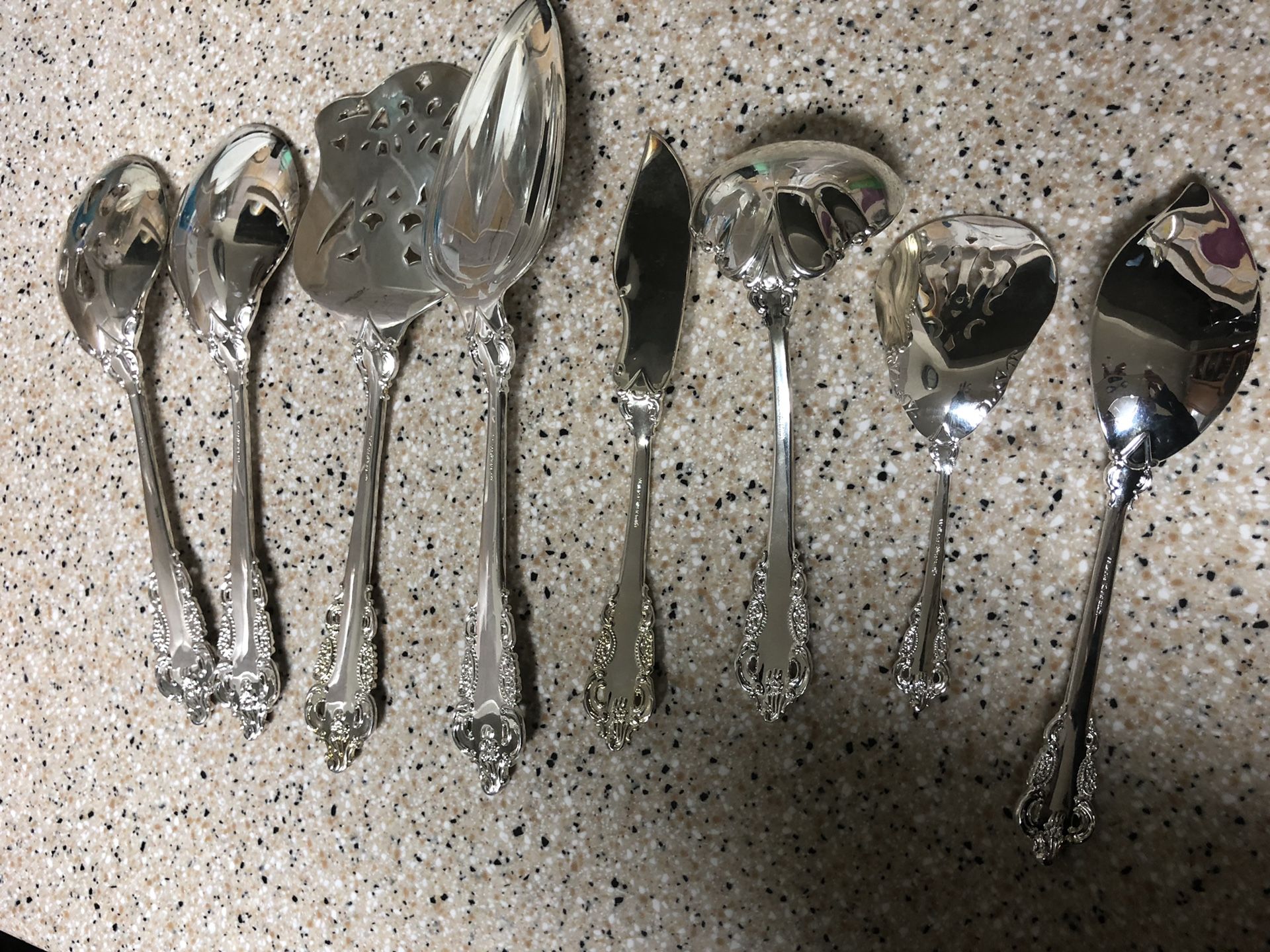 Wallace Silversmiths Baroque Flatware Set Vintage Flatware By