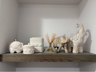 Elephant elegant ceramic bathroom decor