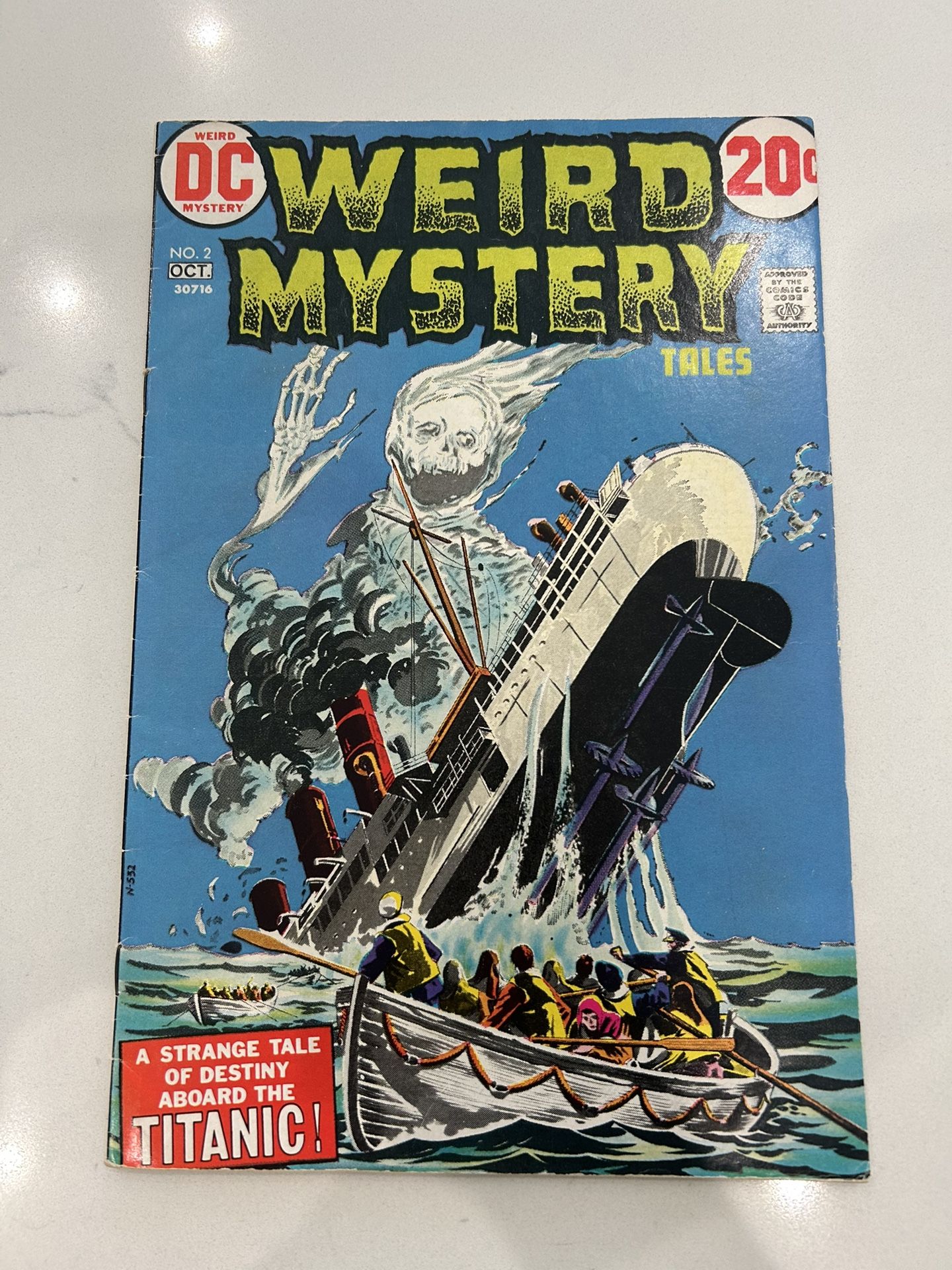 Weird Mystery Tales #2 Comic Strange Tale Of Destiny Aboard The Titanic, G/VG 🔥