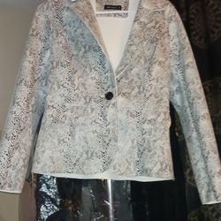 Beautiful Snake Print  Jacket