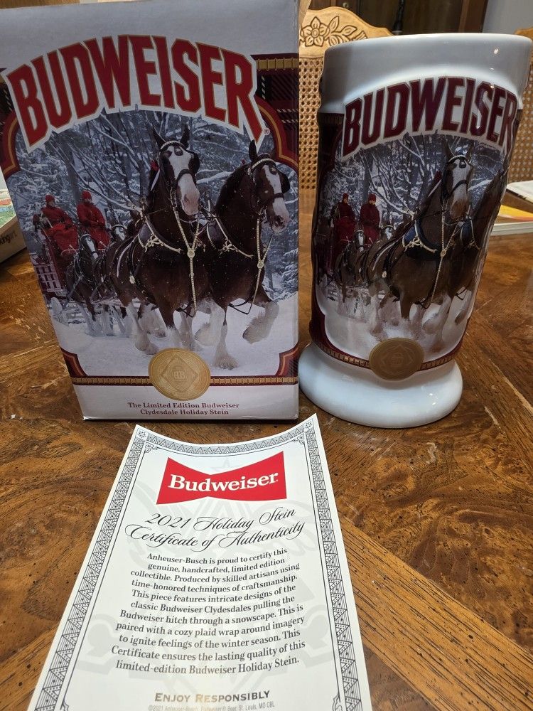 2021 Budwiser Beer Stein